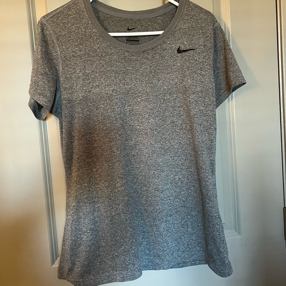 Gray Nike dry fit top